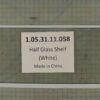 Half Glass Shelf (White)