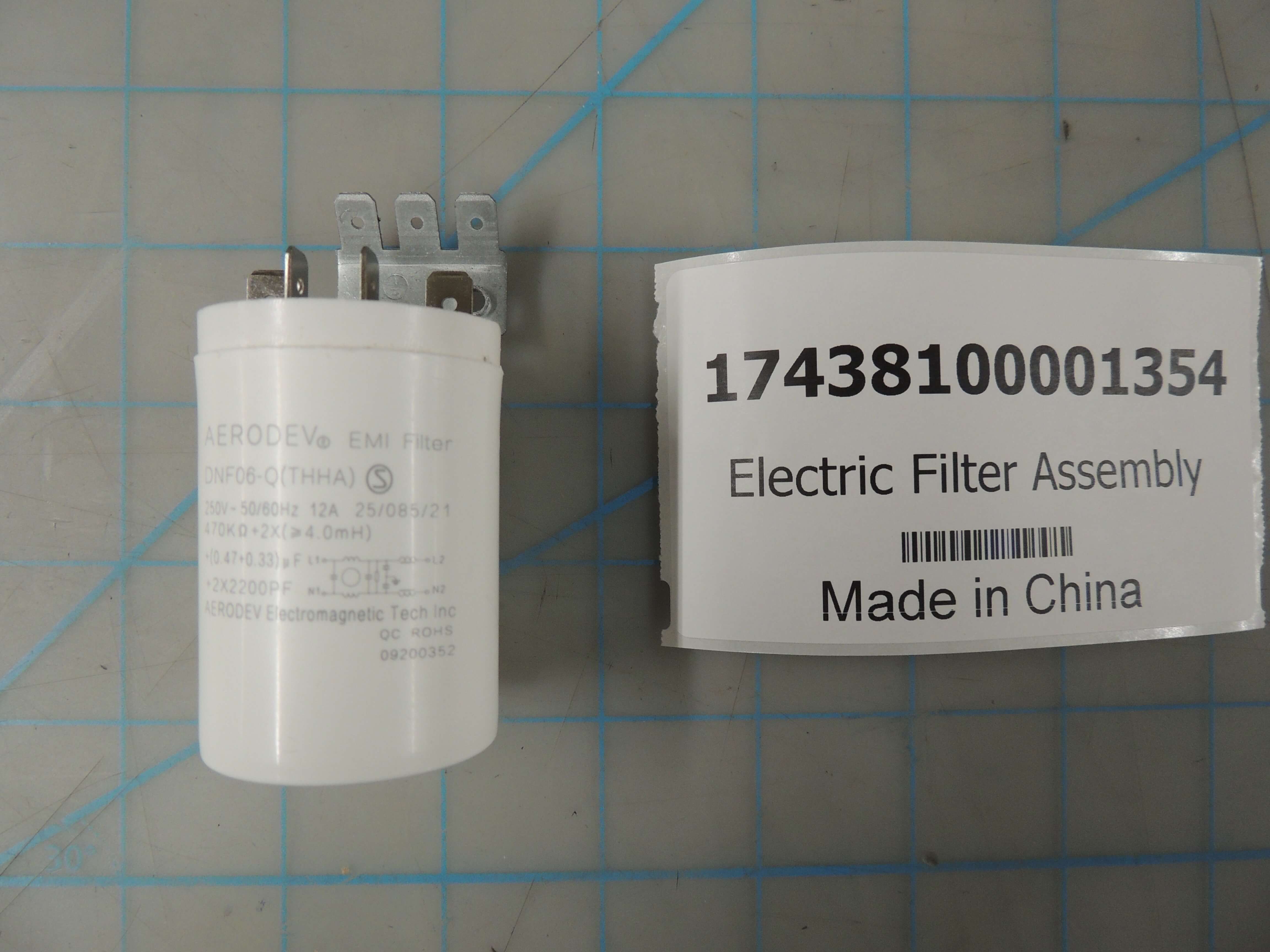 Electric Filter Assembly Danby Appliance Parts