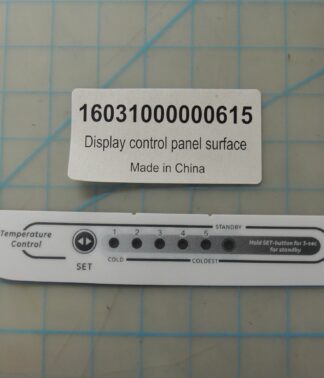 Display control panel surface